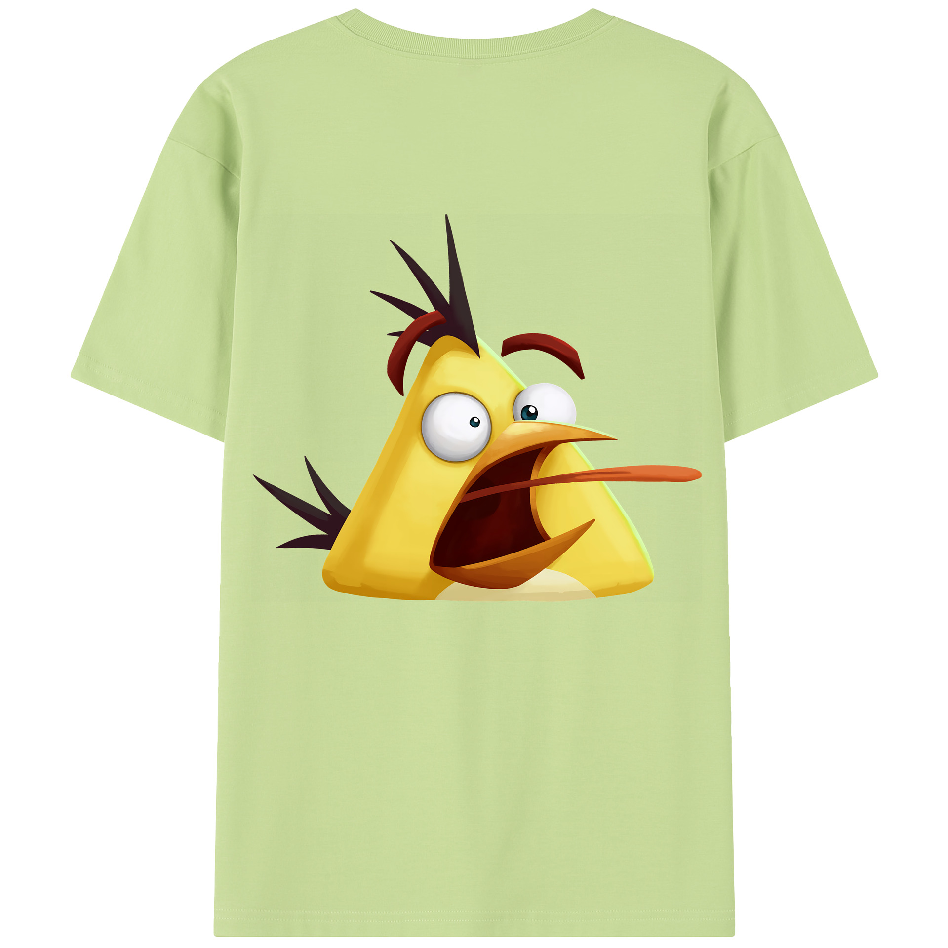 （画像用） Angry Birds アングリーバード 綿100％半袖Tシャツ（背面プリント）